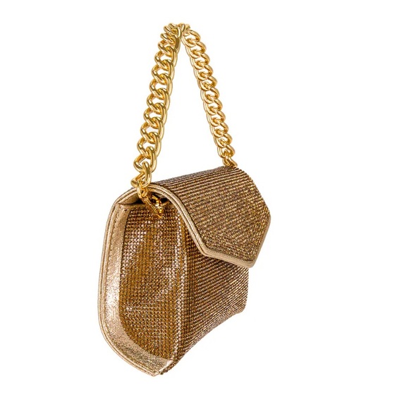 olga berg Nico Crystal Clutch in Gold - Picture 11 of 11